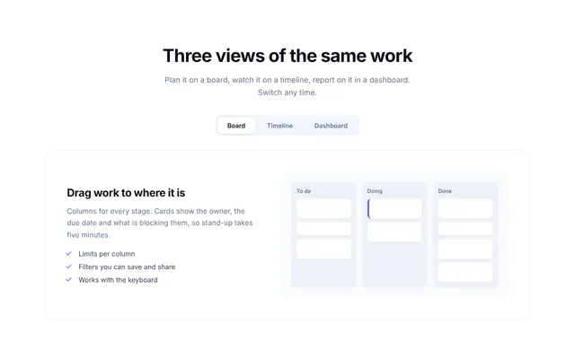 Preview of tabbed feature showcase